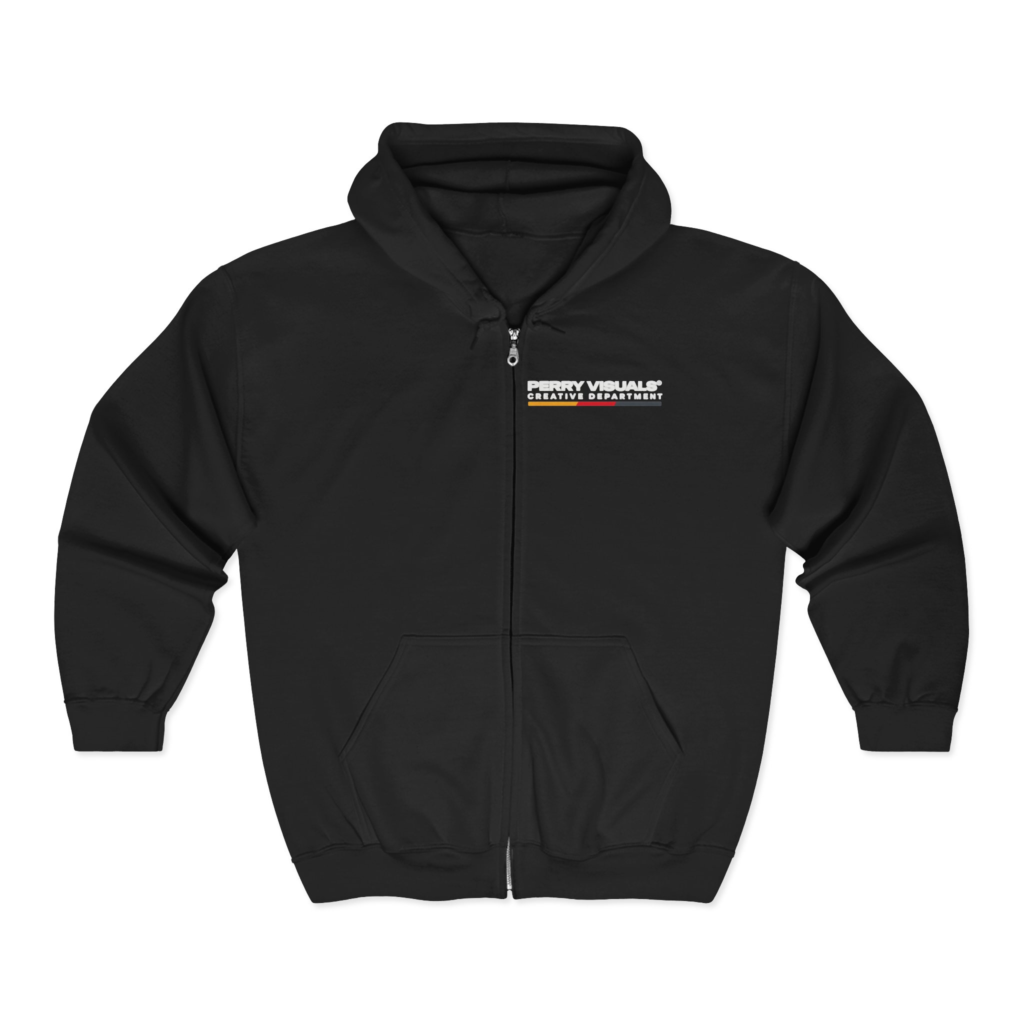 Perry Visuals Creative Department zip hoodie product photo